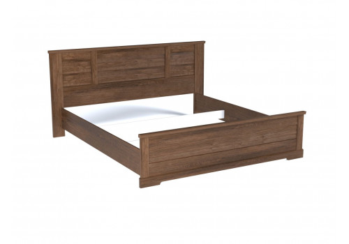 Кровать 1800, Кантри (2080*2095*1008) Орех Риббек темный, 11305