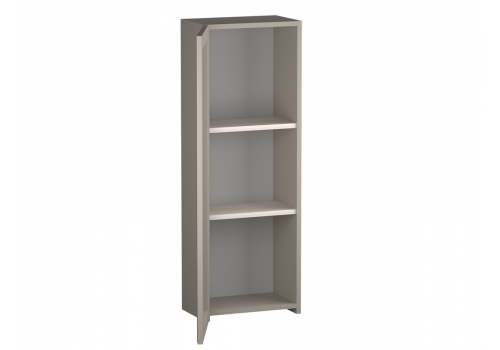 Шкаф навесной со стеклом, Лацио (350*238*1000) Серый камень, 30508