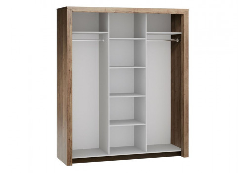 Шкаф-купе 3-х дверный 2300, Гарда (1940*620*2300) Дуб галифакс Табак, 10214
