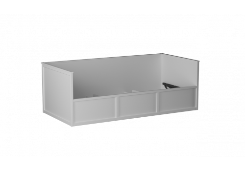 Кровать 900 с подъемным механизмом, Фрея (2082*990*744) Белый, 12523