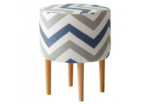 Пуф Лекко Скандинавия  (350*350*420) Серо-синий, 13608