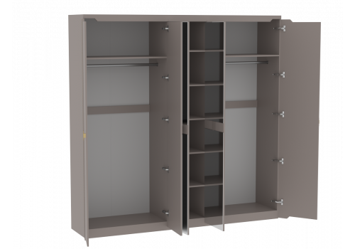 Шкаф 5 дверный, Сиде (2312*523*2304) Мокко, 12612