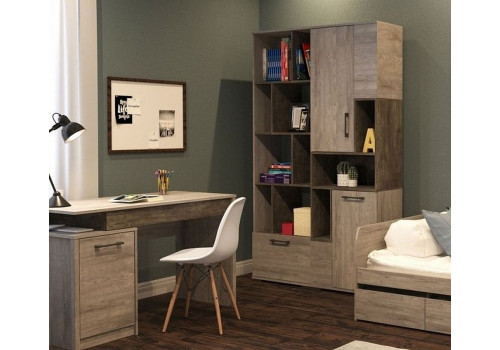 Пенал Д-10 открытый, Денвер (600*380*2020) Риббек серый, 31313