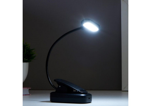 Светильник  16108/1 LED USB  (8,2*5,3*22,5) Черный, 5091628