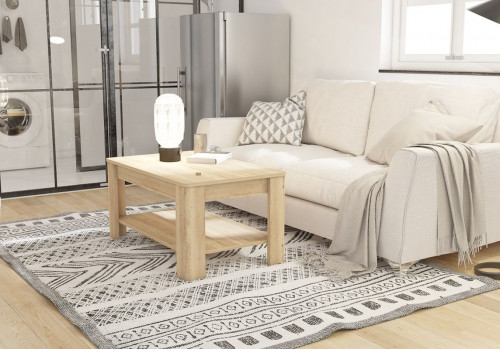 Стол журнальный, Кёльн-2 (900*550*450) Дуб галифакс белый, 60402