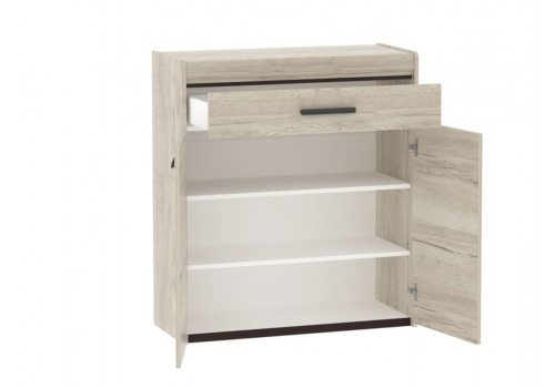 Тумба 900 ПМ-4 высокая, Мале (900*384*1020) Дуб галифакс белый, 50503