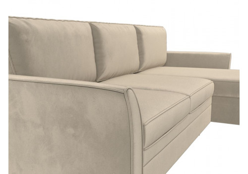 Диван София  угловой правый  (2250*1500*900) Бежевый, 31593