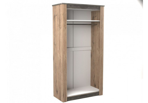 Шкаф 2-х дверный 2194, Денвер (1122*538*2194) Дуб Веллингтон, 11811