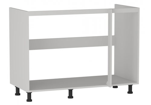 Стол под мойку угловой СМУ-120, Корпус кухни Prime серый (1100*554*820) Серый, 22716