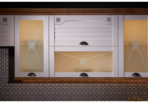 Карниз К-7 верхний, Кантри (2440*24*107) Риббек Натуральный, 21035