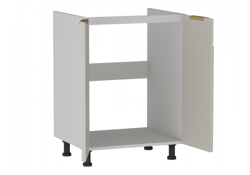 Стол под мойку СМ-60 2-х дверный, Берта (600*525*820) Светлый Мокко, 22919