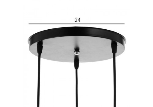 Люстра подвес  4111/3 3х40Вт Е27 (135*135*105) Черный, 6244453