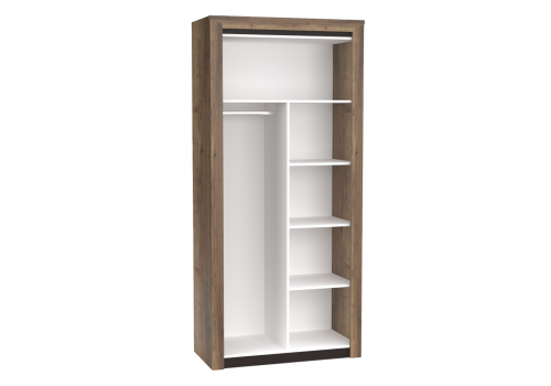 Доп. средник в 2-двер.шкаф, Гарда (426*500*1664) Белый, 10230