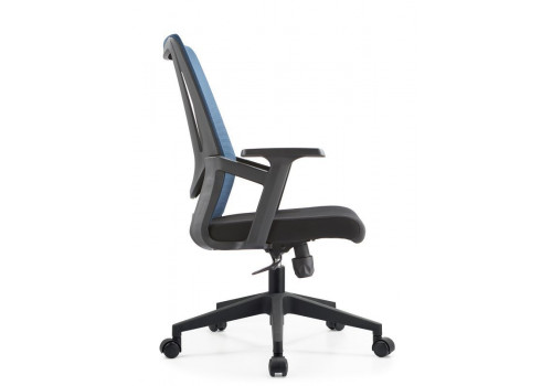 Кресло офисное,вращающееся LJ-2201В BLUE+BLACK  (610*500*1070), LJ-2201В BLUE+BLACK ИМП