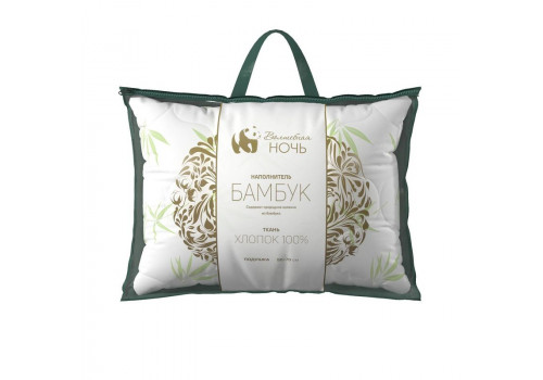 Подушка ) 50*70 см Бамбук стеганая, Волшебная ночь Белый, 730680
