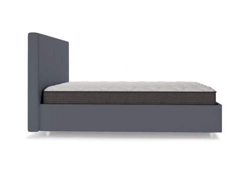 Кровать  1400x2000*1190 (Вип Велюр 3), Кристалл 1 Темно-серый, 010701024216