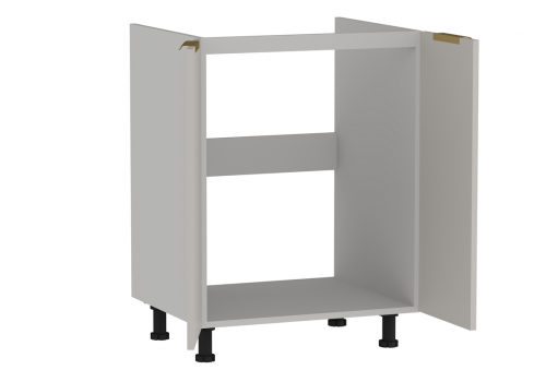 Стол под мойку 2-х дверный СМ-60, Монза (600*520*820) Бежевый, 23110