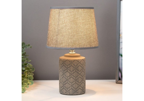 Лампа настольная 08939/1  E14 40Вт  (17*17*30) Серый, 4733925