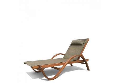 Шезлонг-лежак из сибирской лиственницы AFM-511B Olive