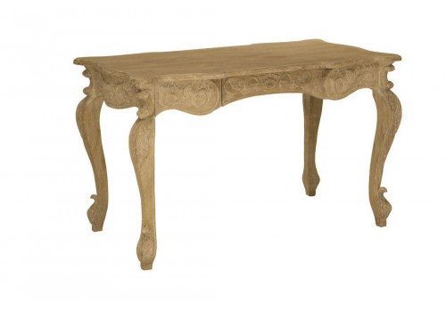Письменный стол Catalan MK-3278-CE 1 ящик 128х66х78 см Античный бежевый