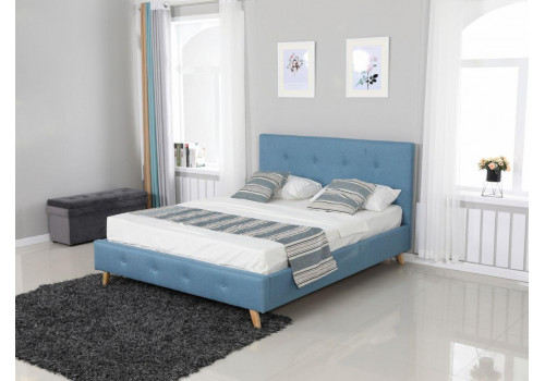 Кровать XS-9083 MK-7601-TU двуспальная Бирюзовый