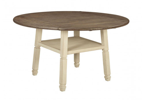 Стол Bolanburg D647-13  обеденный раскладной  барный Белый/коричневый