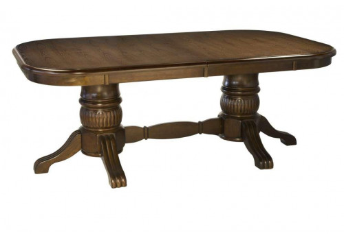 Стол Lusa-2 MK-4509-LW обеденный раскладной Темный орех