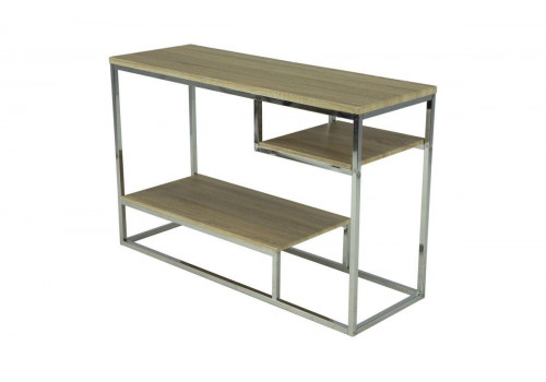 Столик консольный  MK-6323 Орех/хром