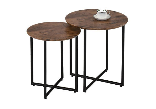 Комплект MK-6354-BR из 2 столиков Коричневый
