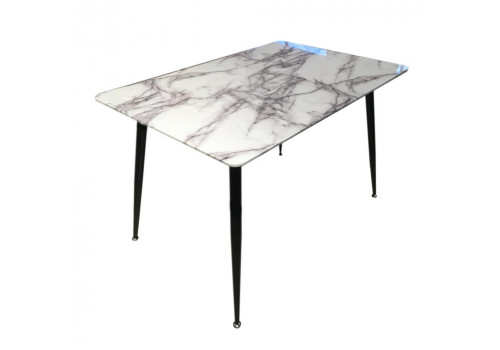 Стол обеденный F-771C MK-6940-MB Белый мрамор