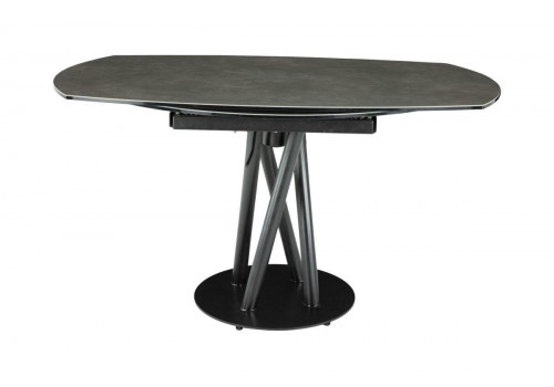 Стол MC-1828DT-2 MK-7509-GR круглый керамический раскладной Серый