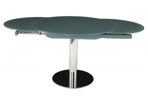 Стол MC-6225DT MK-7522-GR трансформер стеклянный круглый Серый