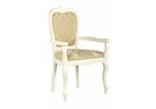 Стул Princess MK-1207-BW с подлокотниками Молочный