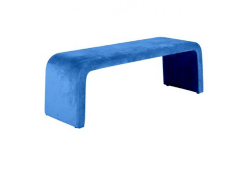 Скамья J-G-901 MK-6931-BU велюр мебельный Синий