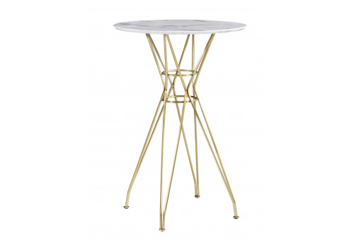 Стол барный MK-5520-MG 70х70х103 см Белый мрамор