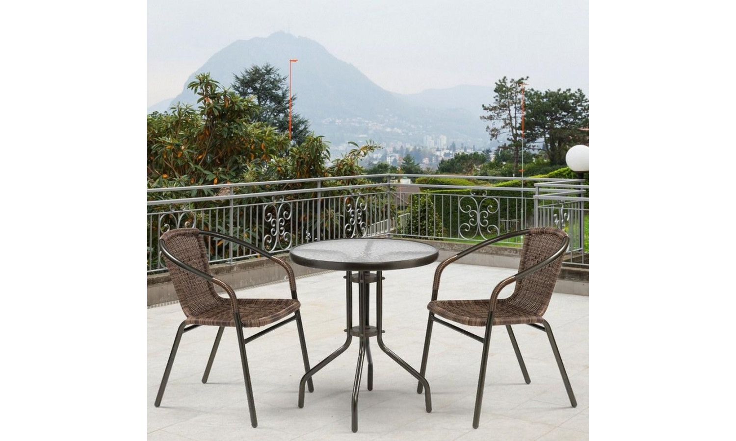 Комплект мебели Асоль-1A TLH-037AR3/060RR-D60 Cappuccino 2Pcs