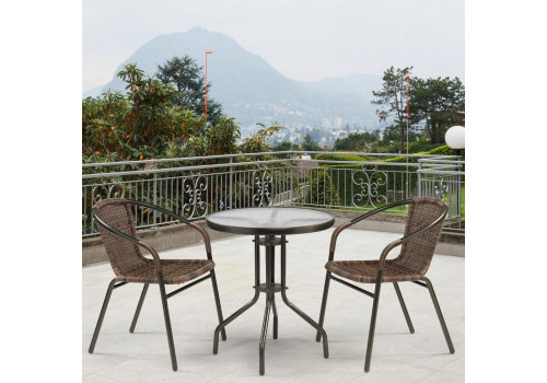 Комплект мебели Асоль-1A TLH-037AR3/060RR-D60 Cappuccino (2+1)