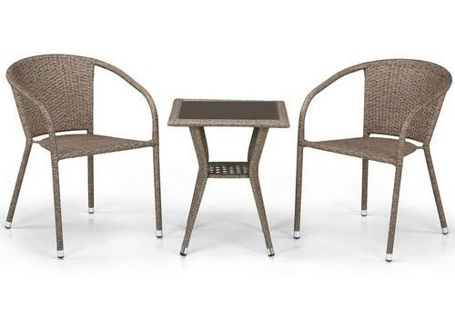 Комплект плетеной мебели T25B/Y137C-W56 Light Brown 2Pcs