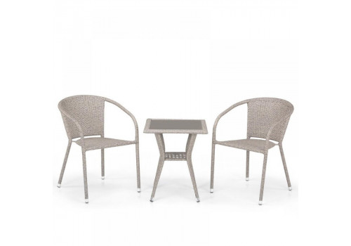 Комплект плетеной мебели T25C/Y137C-W85 Latte (2+1)