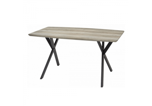 Стол MK-5821-GR обеденный нераскладной 80х140х75 см Серый