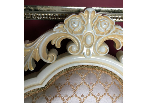 Стул мягкий РОЗА Бежевый глянец