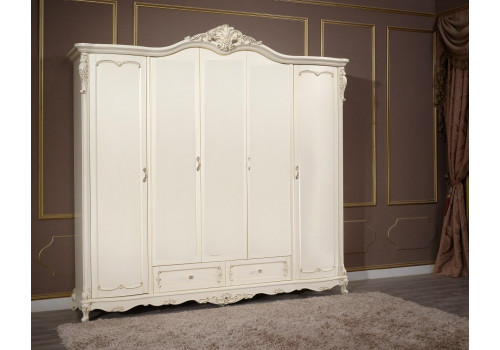Шкаф 5-дверный без зеркал Глория MK-2728-WG