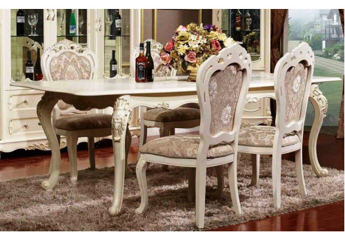 Стол обеденный Глория раскладной на 4-х ножках MK-2723-WG