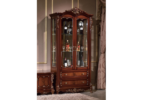 Витрина 2-дверная ЛЕВАЯ Глория MK-2716-BG