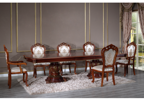 Стол обеденный Глория раскладной на 2-х ножках MK-2730-BG