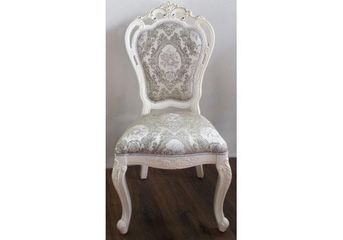 Стул обитый Глория Молочный с золотом MK-2724-WG