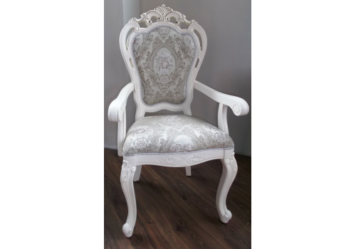 Стул Глория MK-2725-WG с подлокотниками (цвет патины: золото)