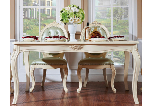 Стол обеденный раскладной  Милано  Слоновая кость MK-8004-IV 