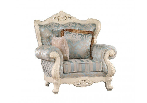 Кресло Милано 8802-А MK-1827-IV (цвет патины: золото) Слоновая кость