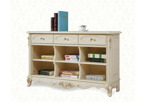 Столик консольный Милано MK-1867-IV (цвет патины: золото) 139х39х84 см Слоновая кость